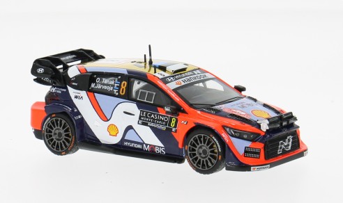 Hyundai i20 N Rally1 WRC No.8 Rally Monte Carlo 2025 Tanak/Jarveoja - 1:43